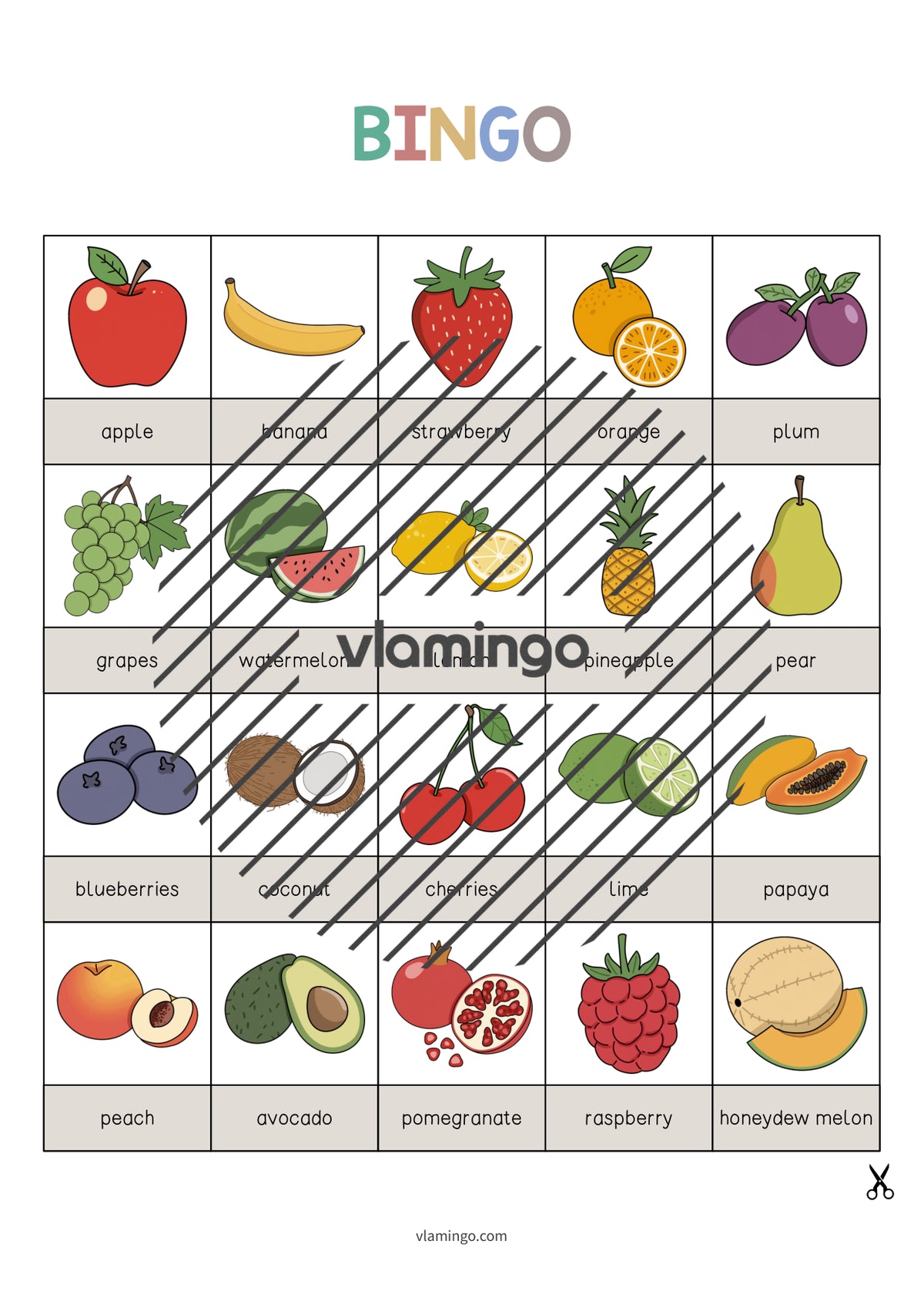 de englisch fruits bingo 003
