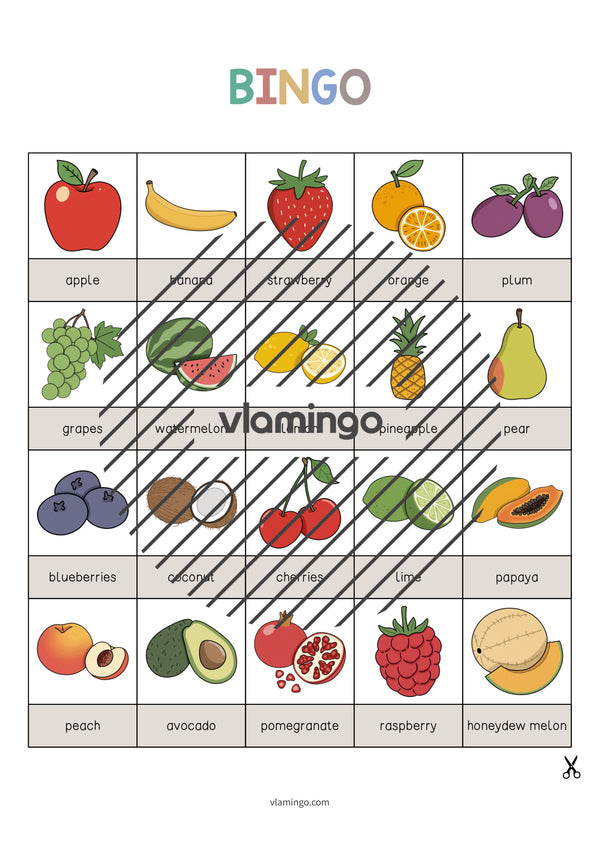de englisch fruits bingo 003