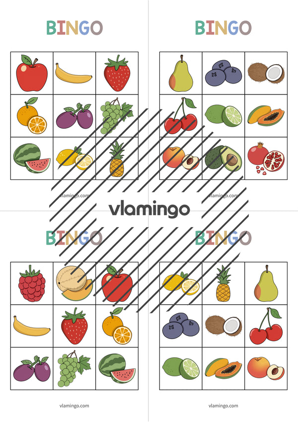 de englisch fruits bingo 005