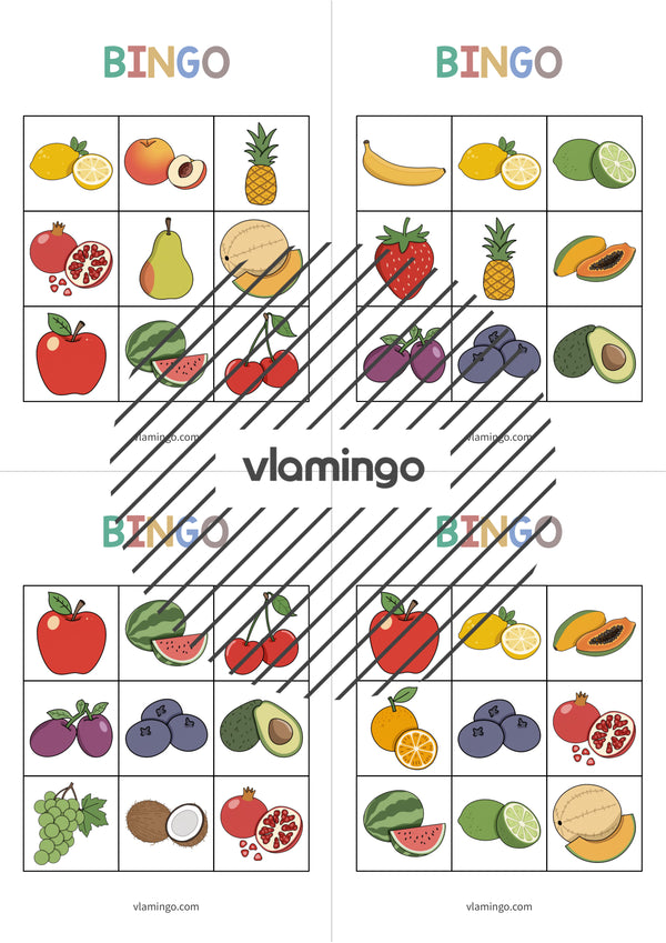 de englisch fruits bingo 009