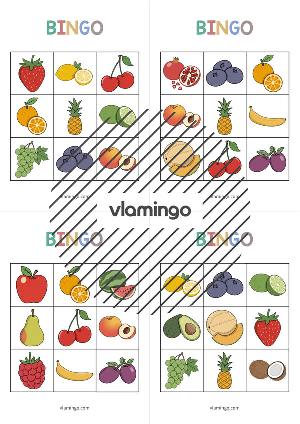 de englisch fruits bingo 010