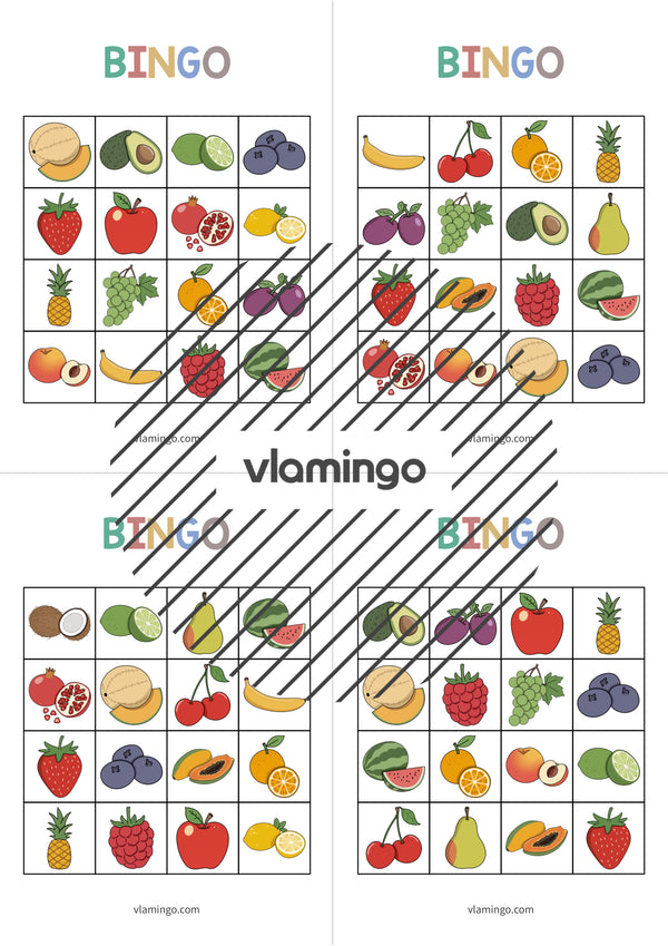de englisch fruits bingo 014