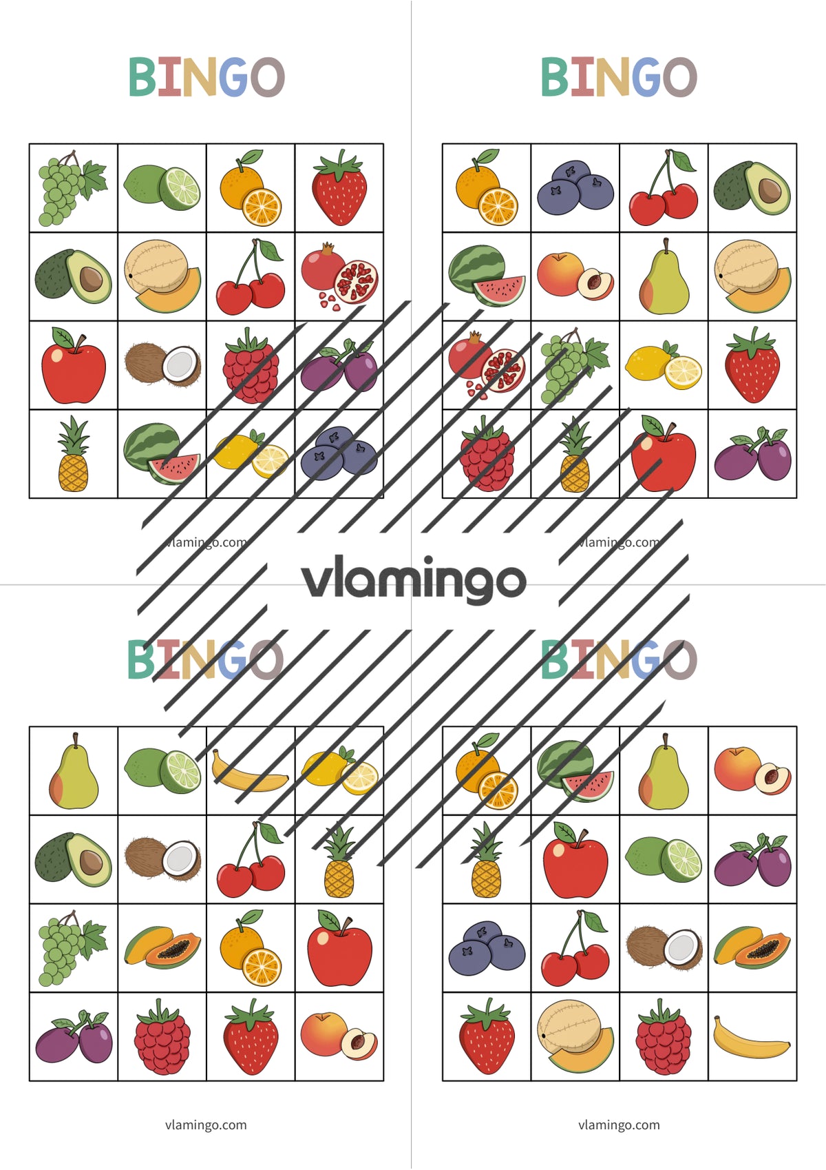 de englisch fruits bingo 016