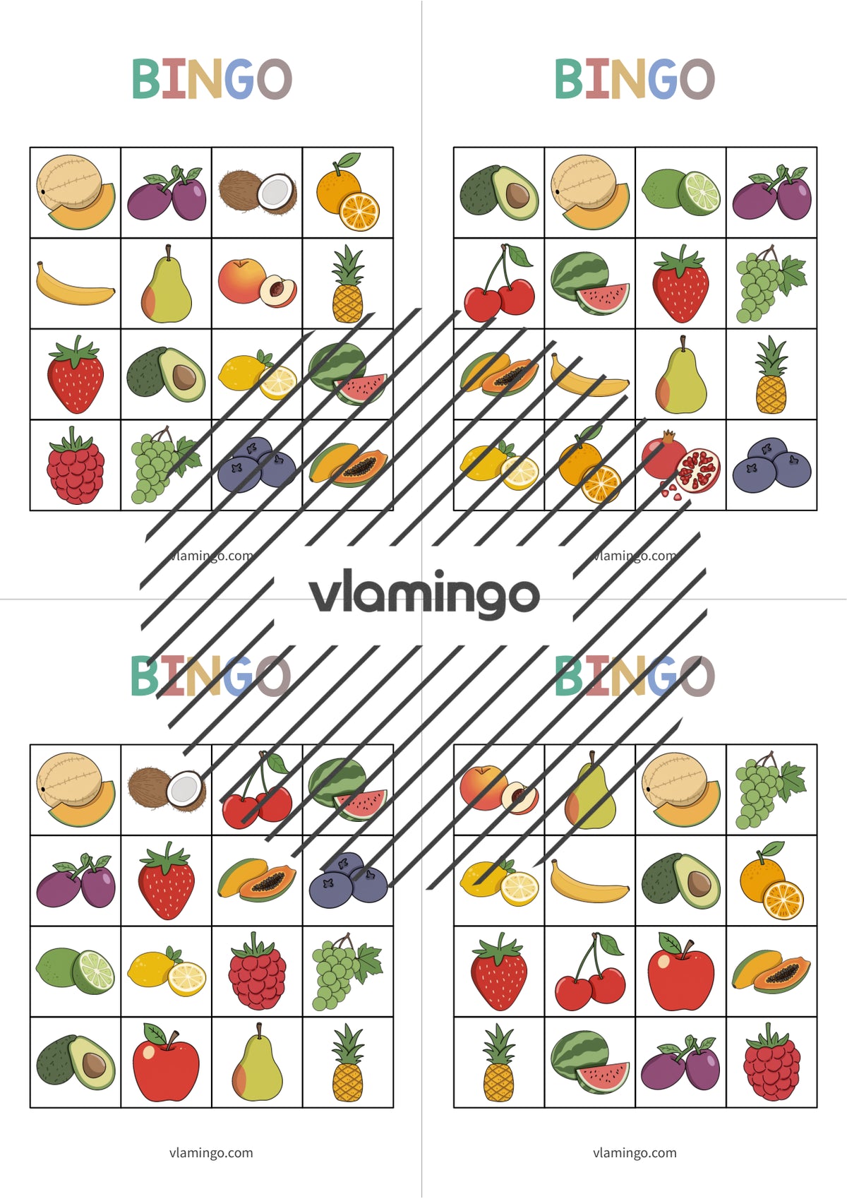 de englisch fruits bingo 018