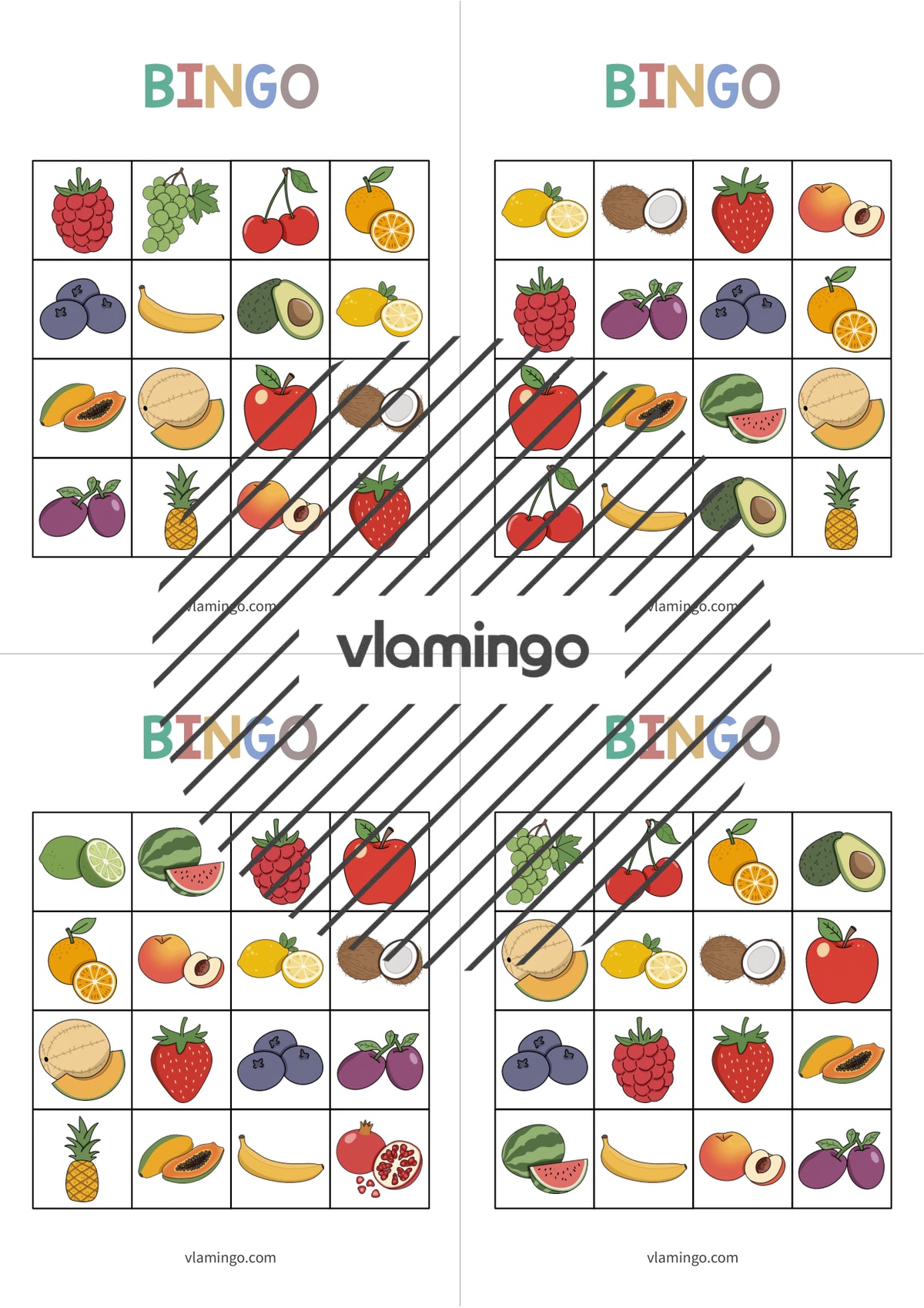 de englisch fruits bingo 021