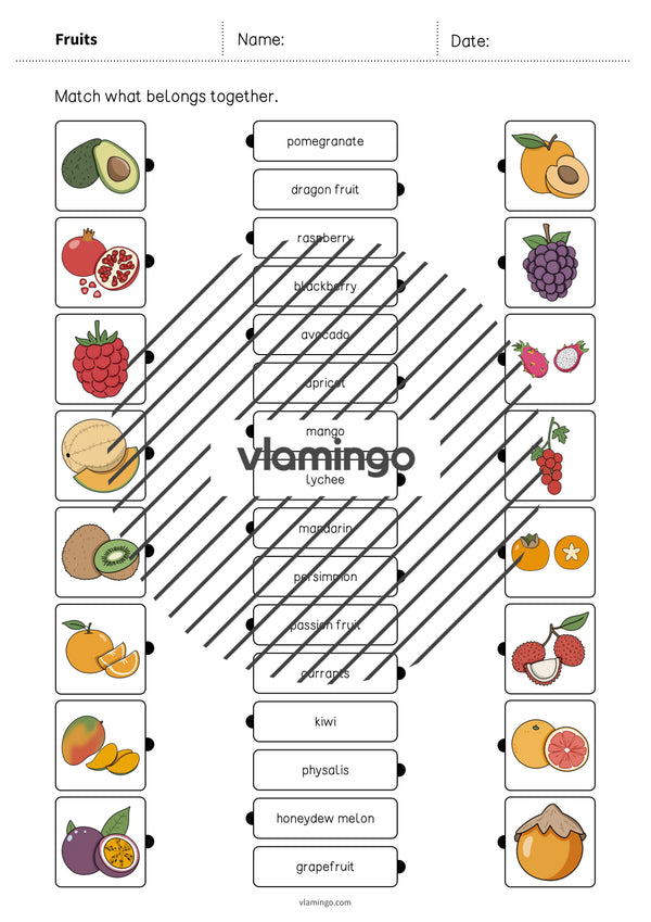 de englisch fruits draw the lines 1 004