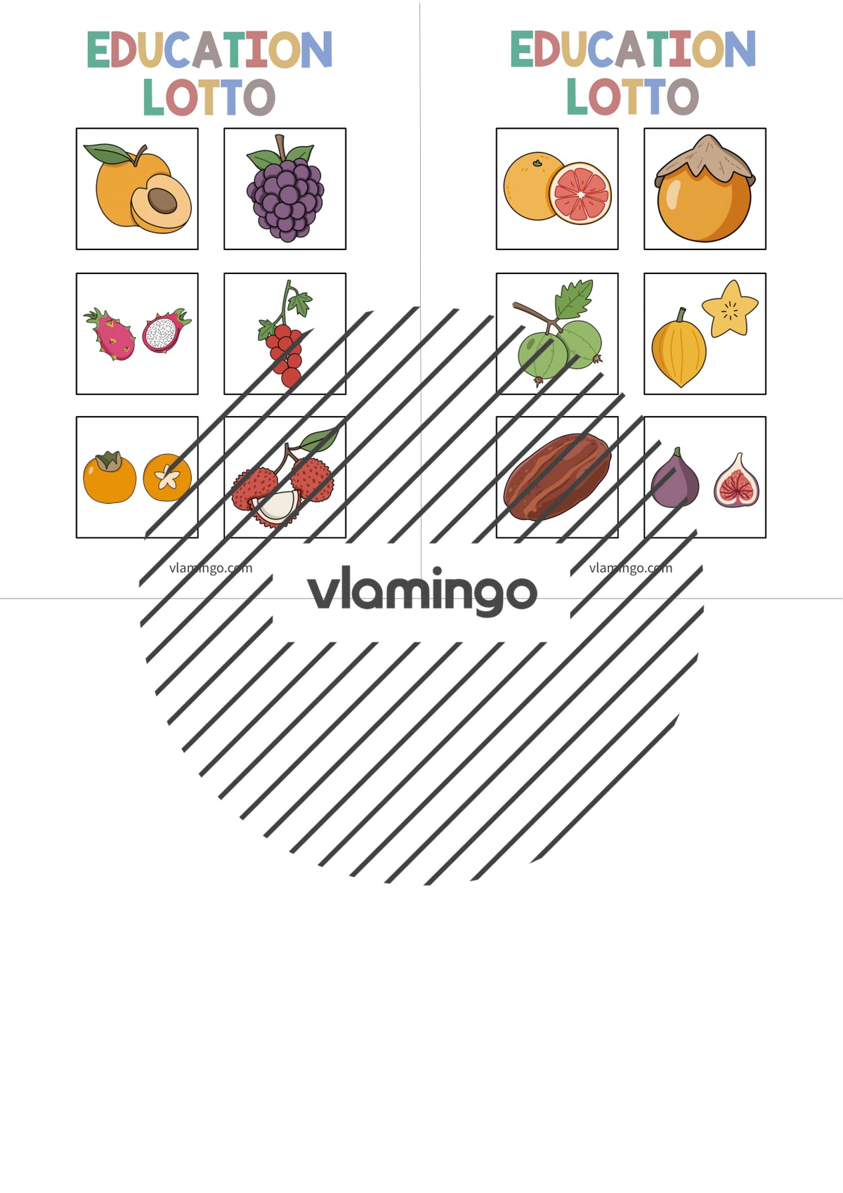 de englisch fruits education lotto 005