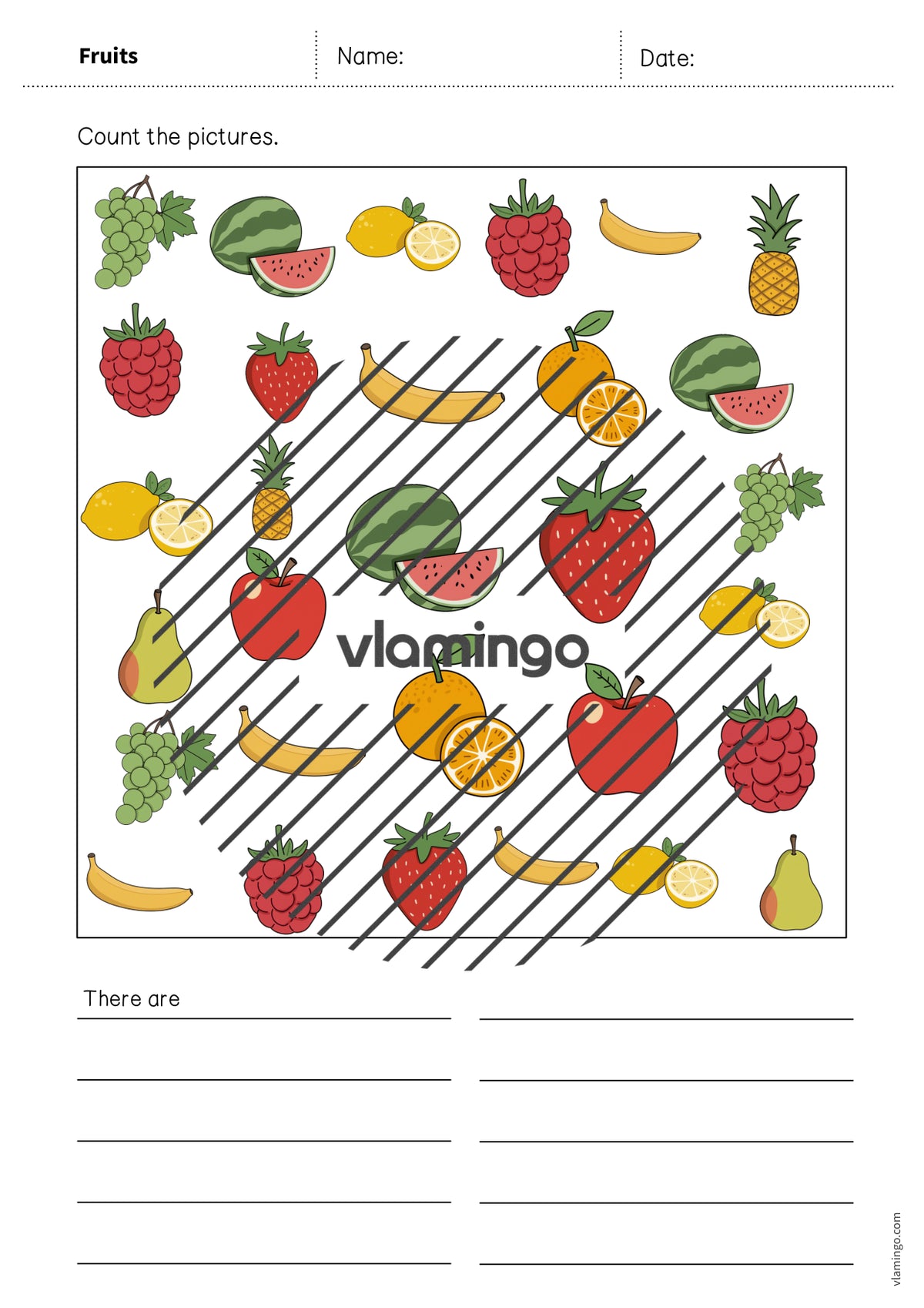 de englisch fruits how many worksheet 006