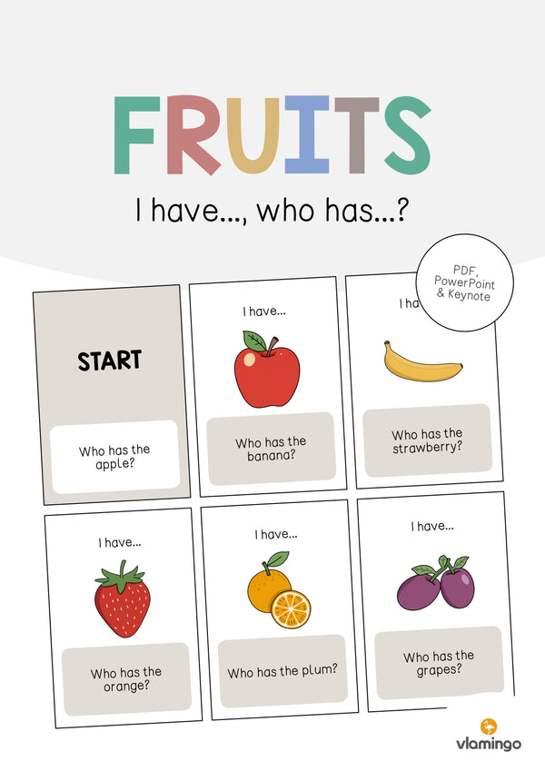 de englisch fruits i have who has 001