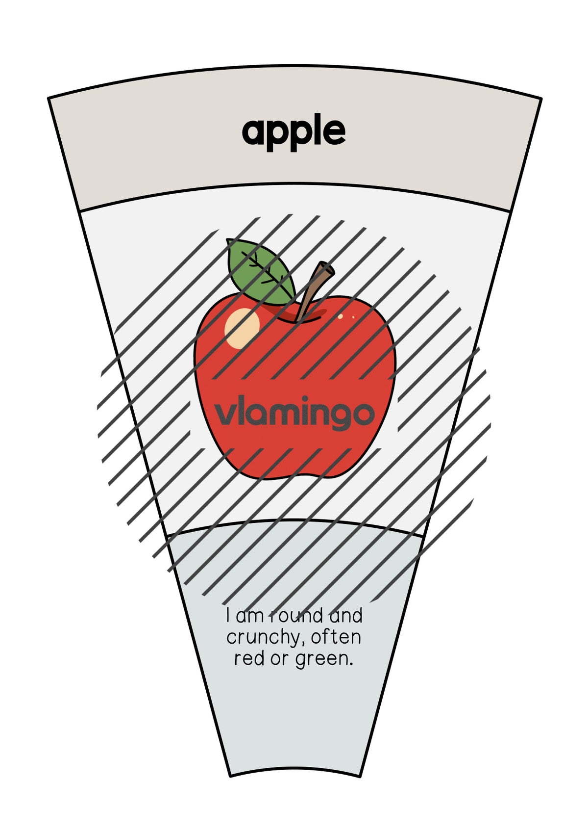 de englisch fruits matching circle 004