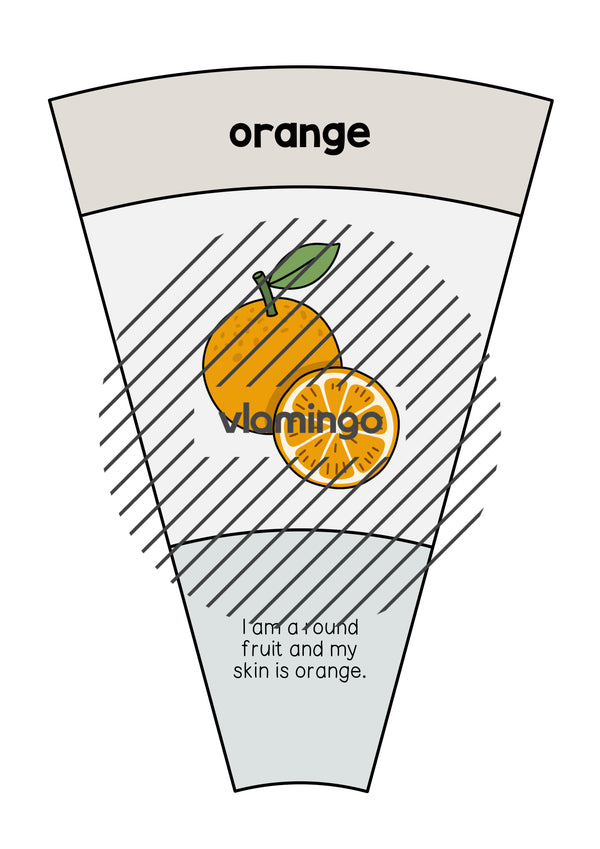 de englisch fruits matching circle 007