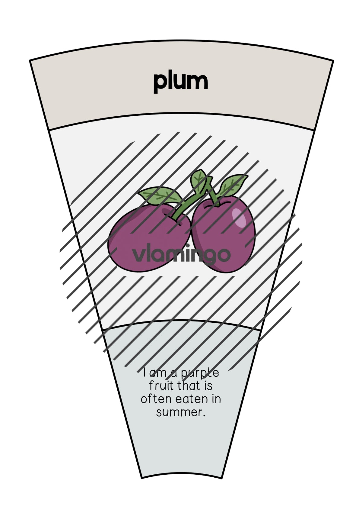 de englisch fruits matching circle 008