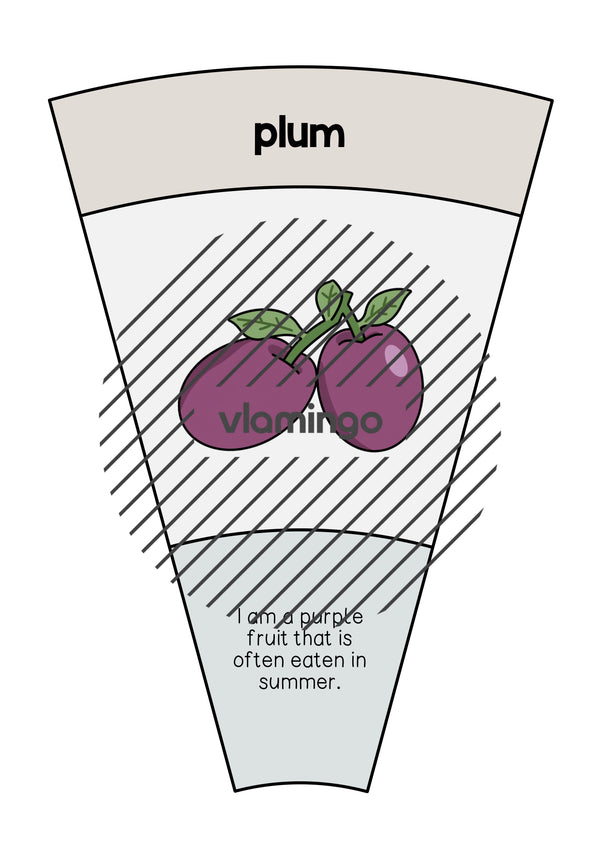 de englisch fruits matching circle 008