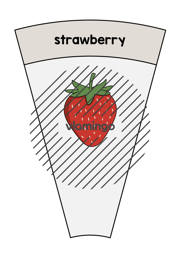 de englisch fruits matching circle 020