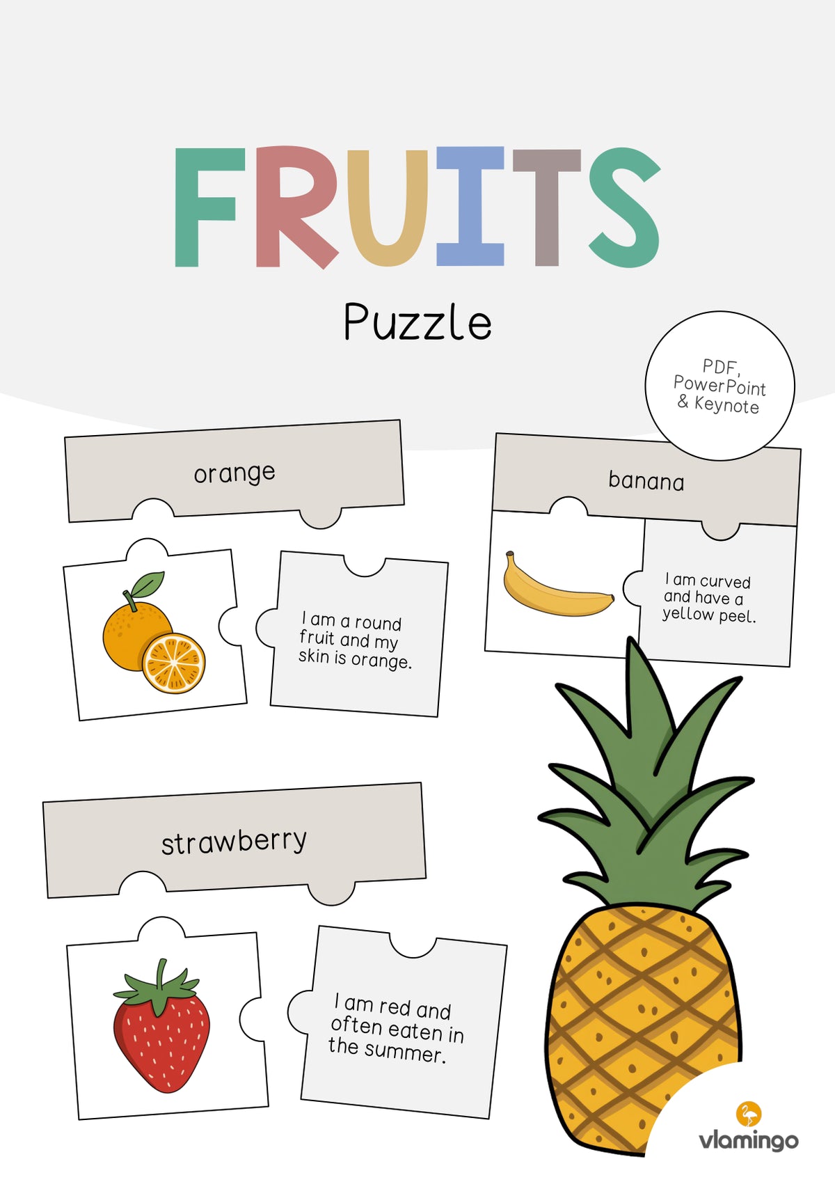 de englisch fruits puzzle 001