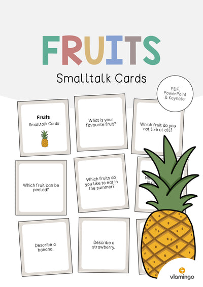 Fruits / Obst: Smalltalk Cards (Englisch)