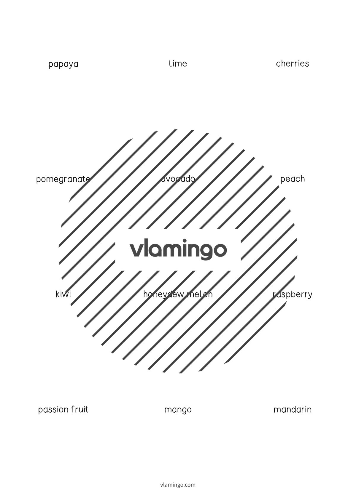 de englisch fruits vocabulary cards 006