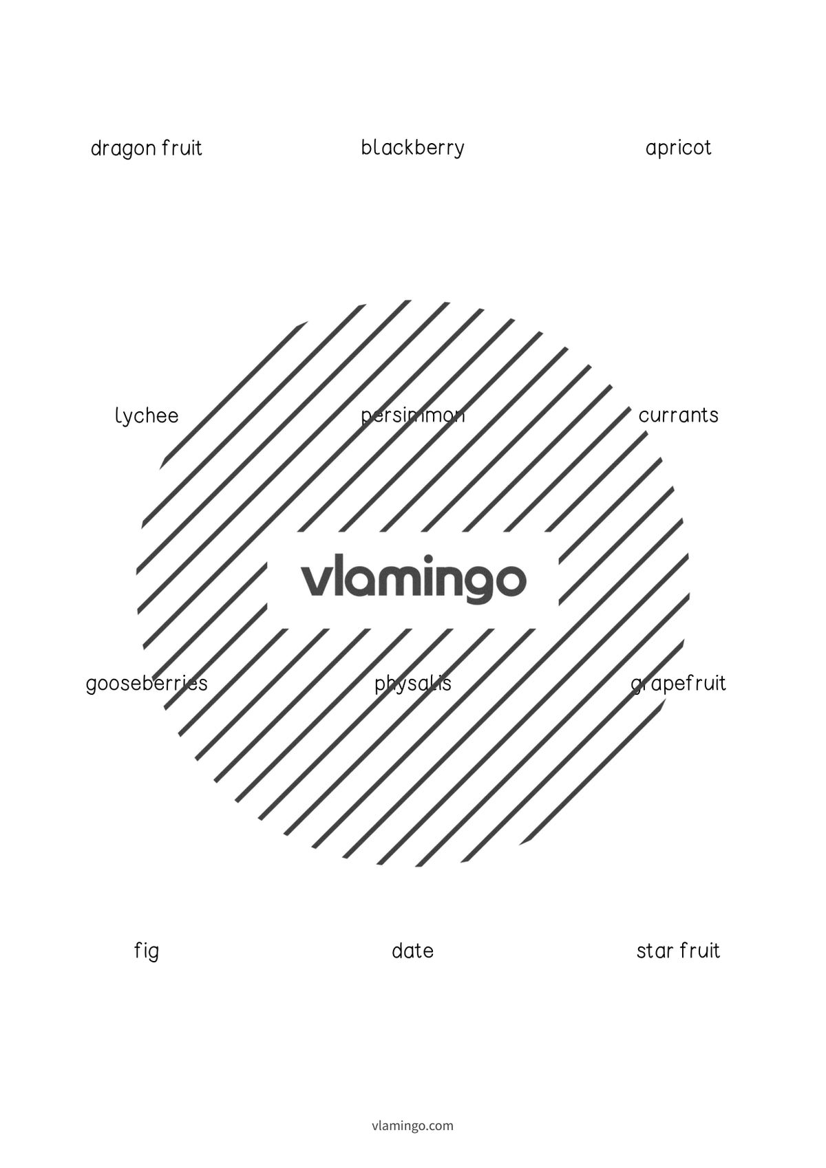 de englisch fruits vocabulary cards 008