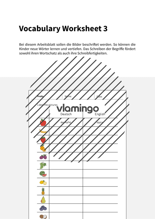 de englisch fruits vocabulary worksheet 3 002