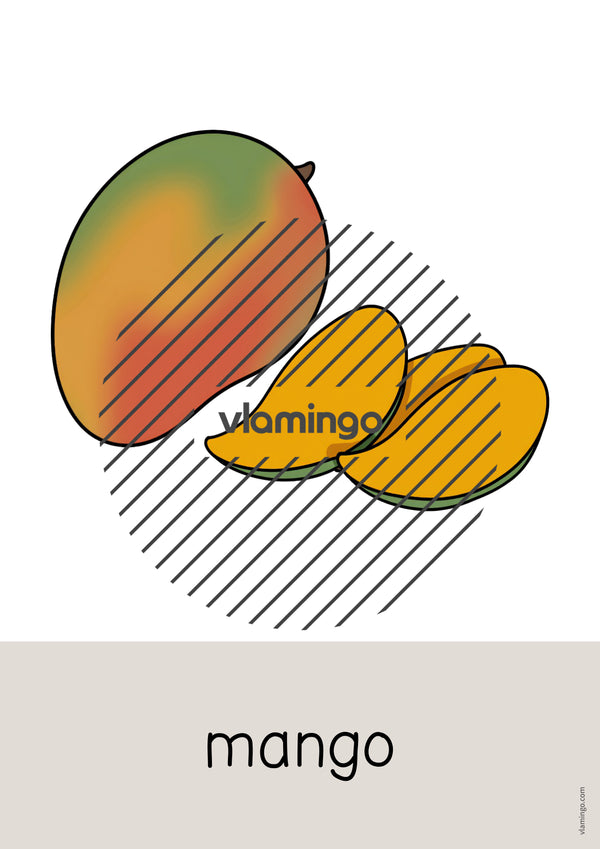 de englisch fruits word and picture cards 025