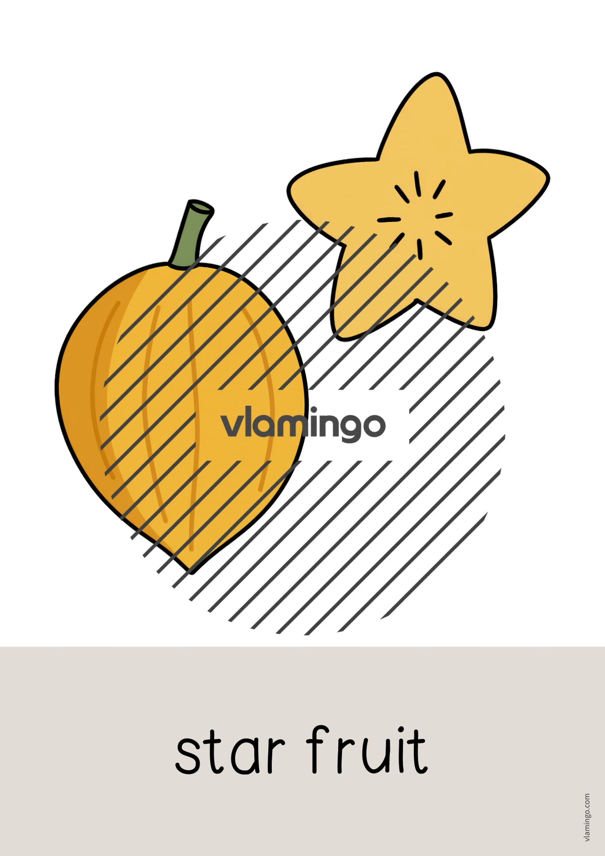 de englisch fruits word and picture cards 036