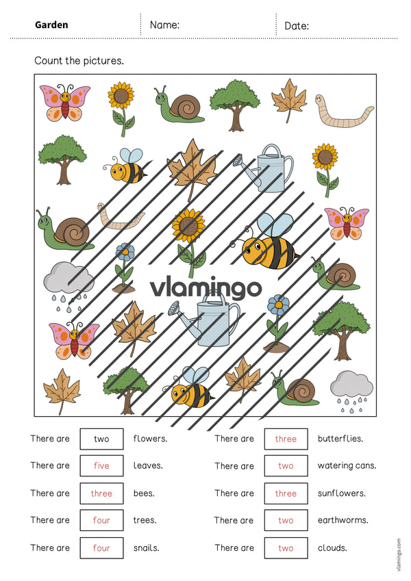 de englisch garden how many worksheet 010