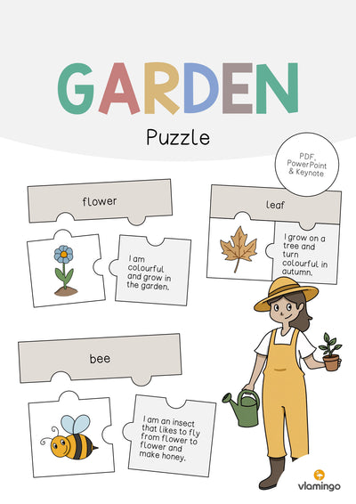 Garden / Garten: Puzzle (Englisch)
