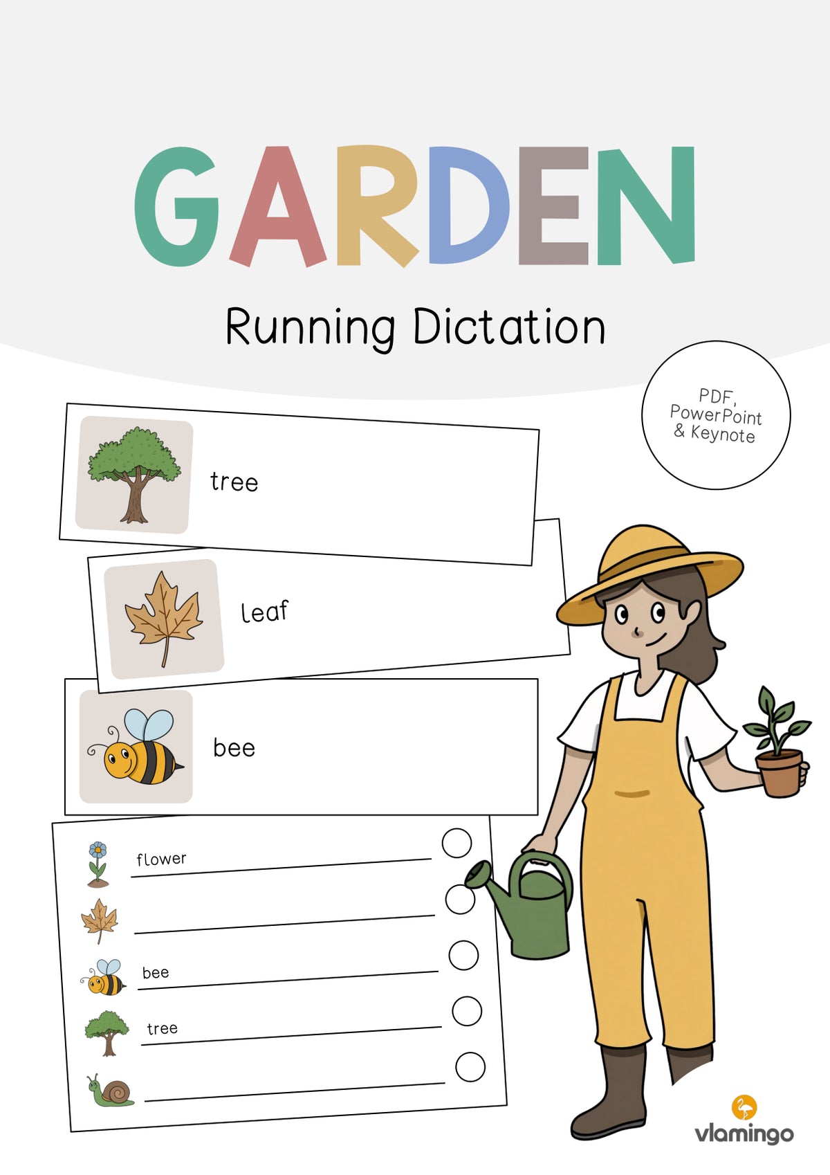 de englisch garden running dictation 001