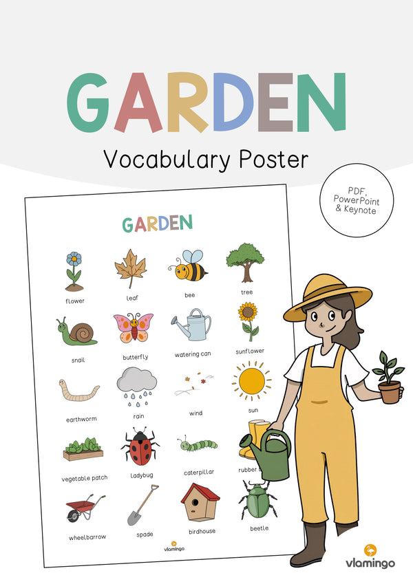 de englisch garden vocabulary poster 001