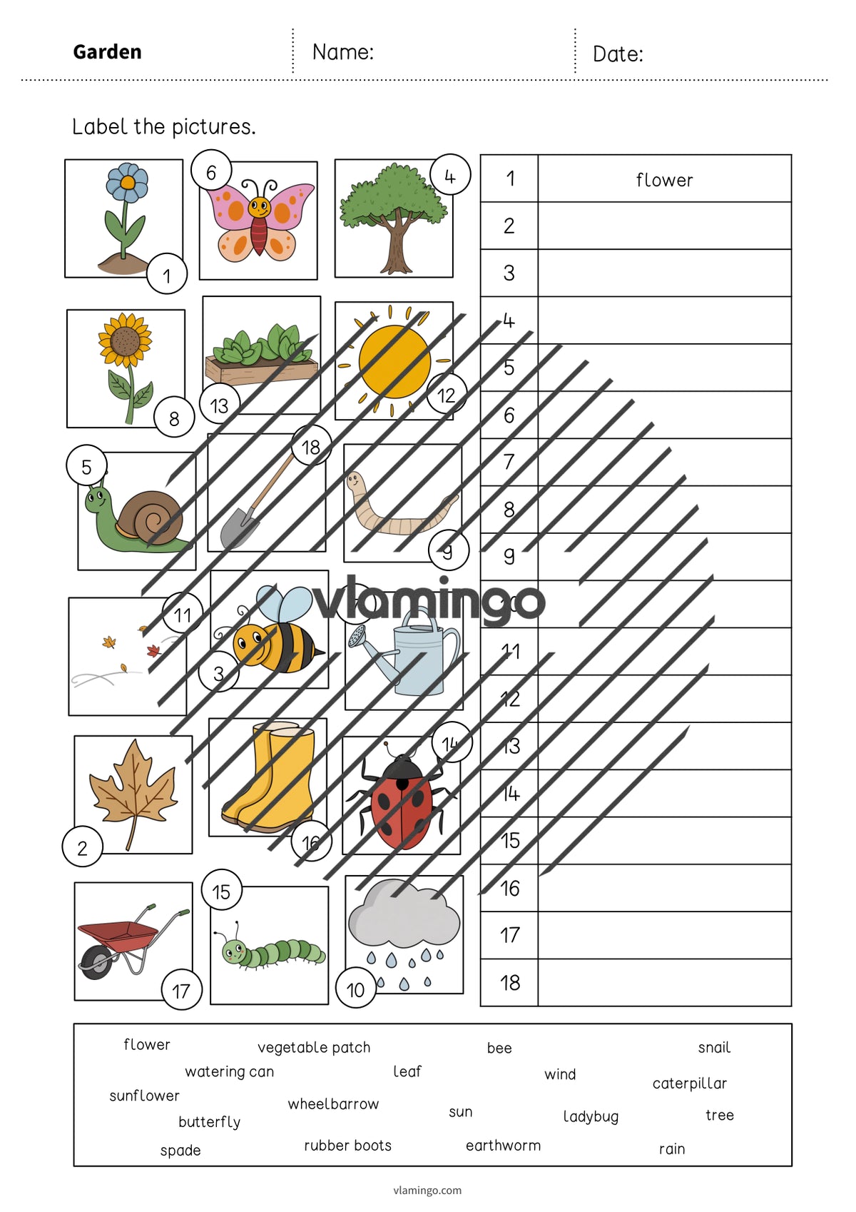 de englisch garden vocabulary worksheet 2 004