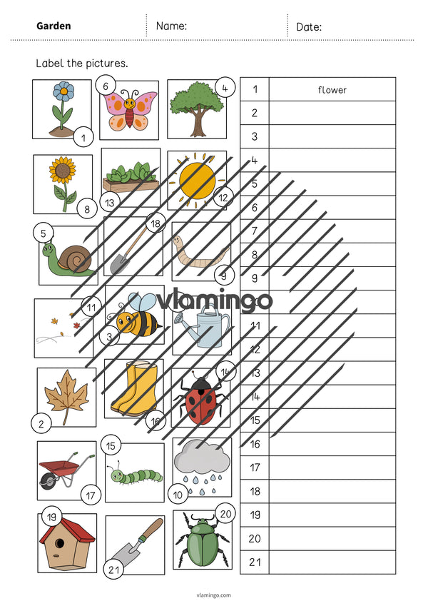 de englisch garden vocabulary worksheet 2 006