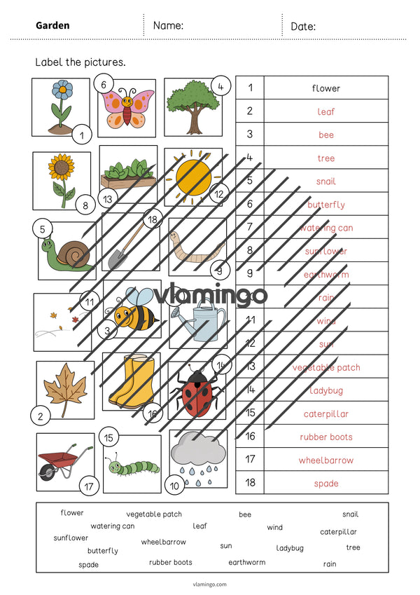 de englisch garden vocabulary worksheet 2 008