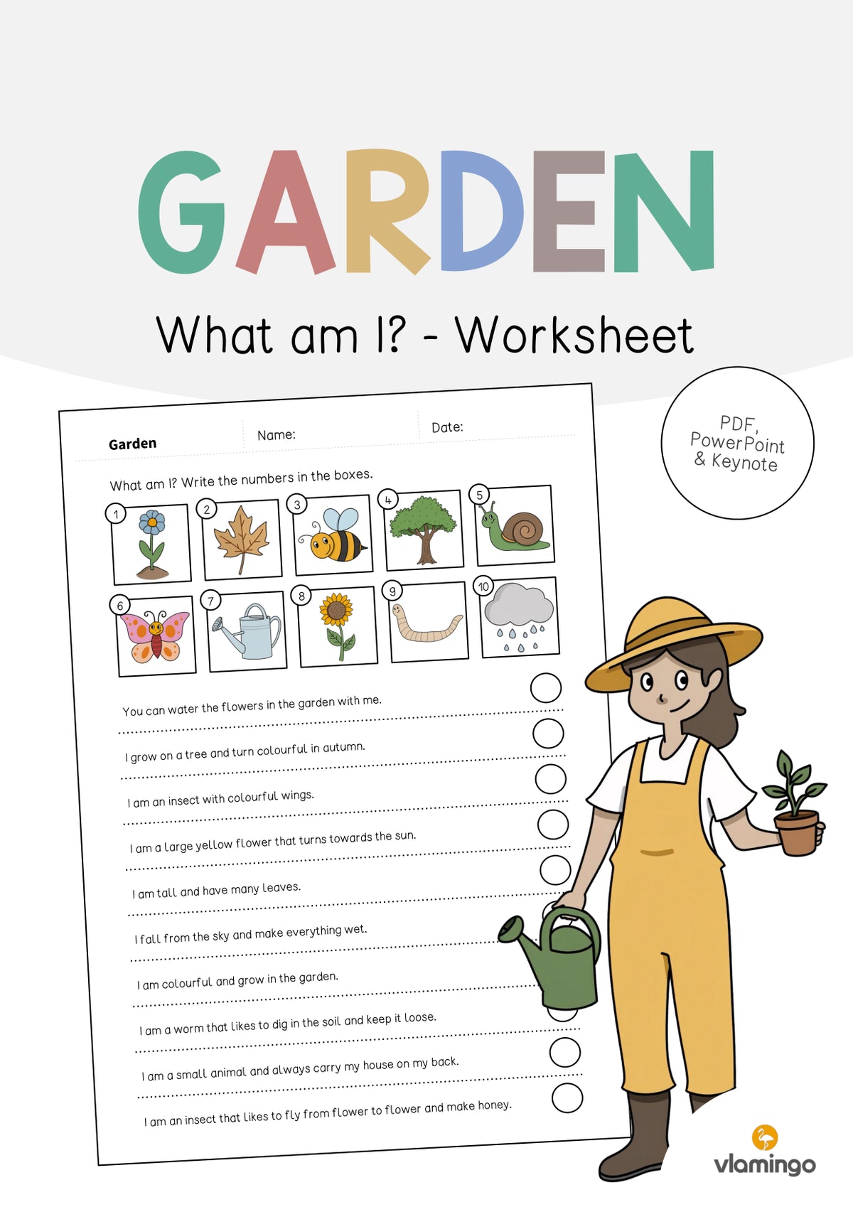 de englisch garden what am i worksheet 001