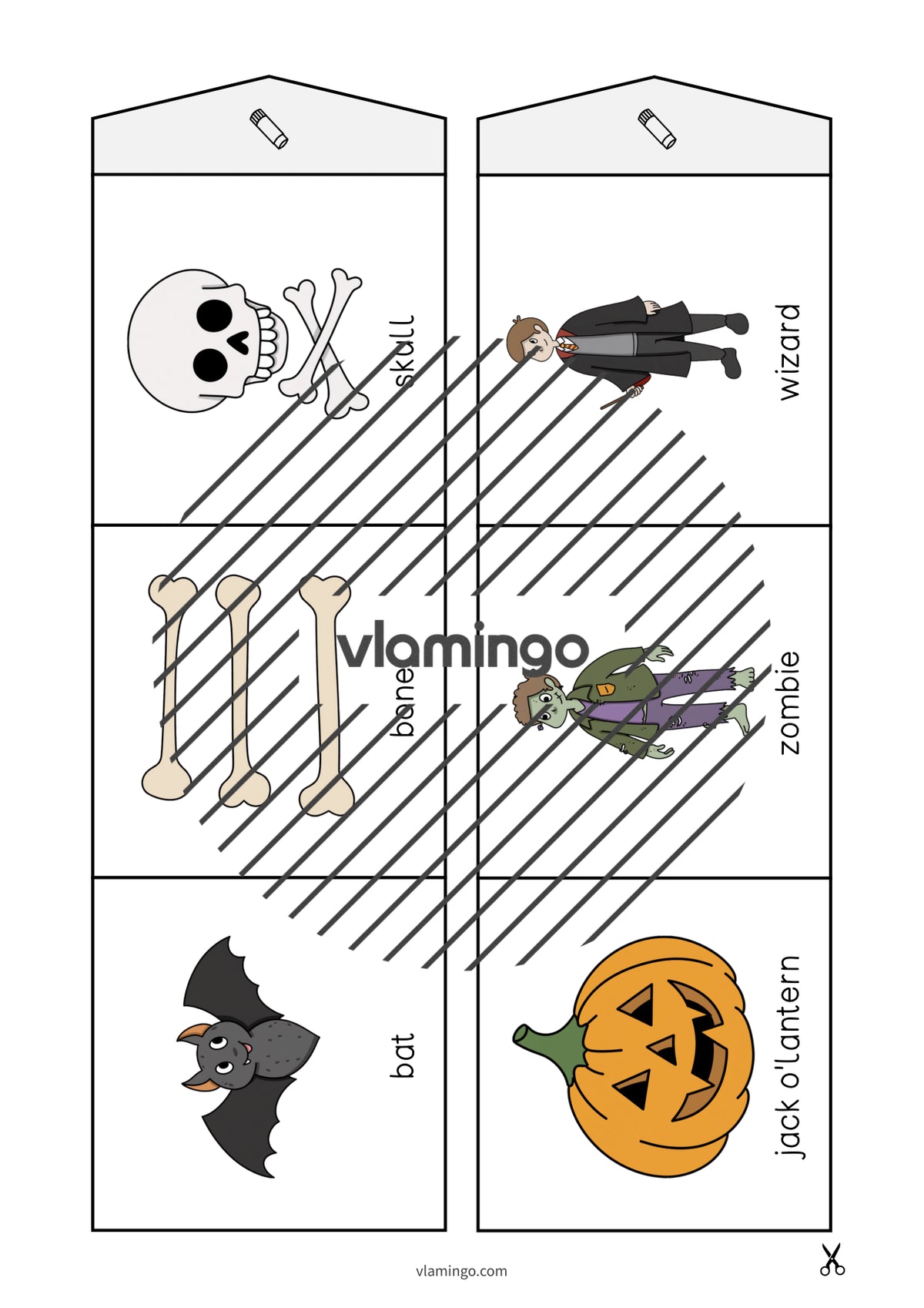 de englisch halloween accordion fold 005