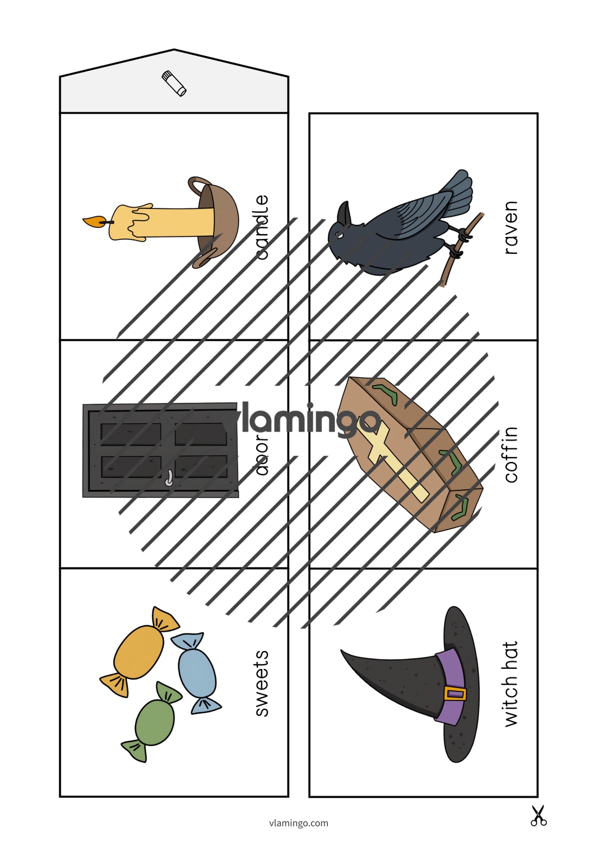 de englisch halloween accordion fold 007