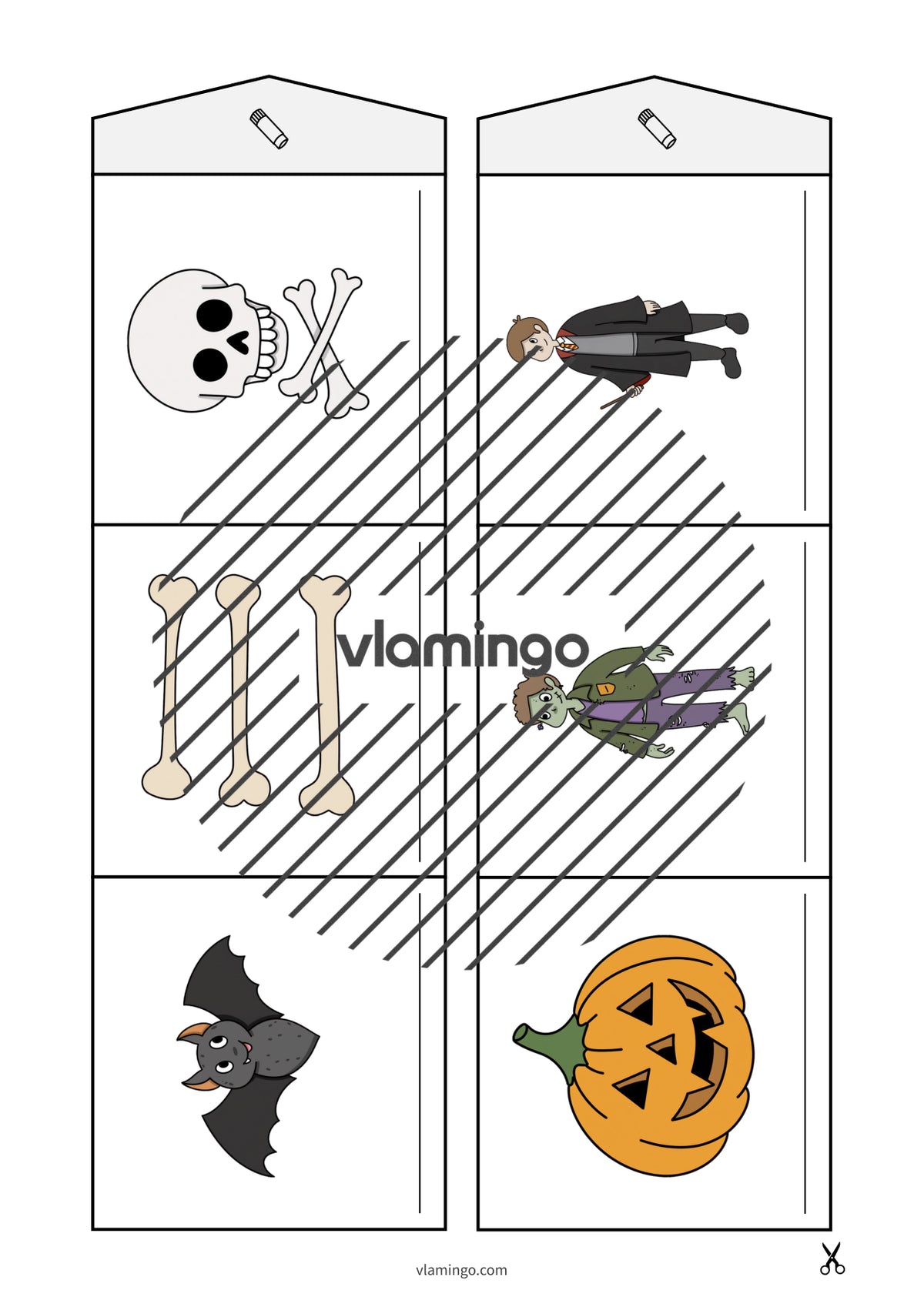 de englisch halloween accordion fold 010