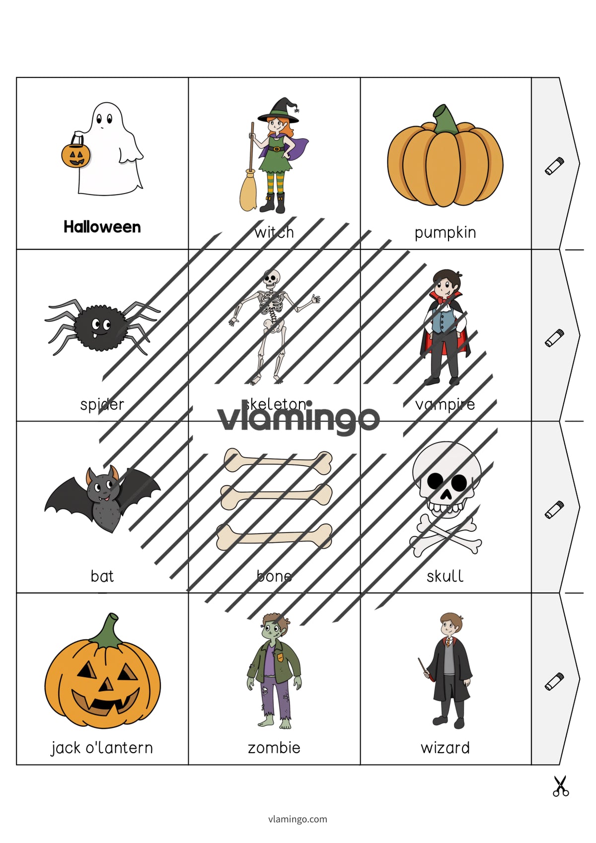 de englisch halloween accordion fold 014