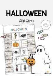 de englisch halloween clip cards 001
