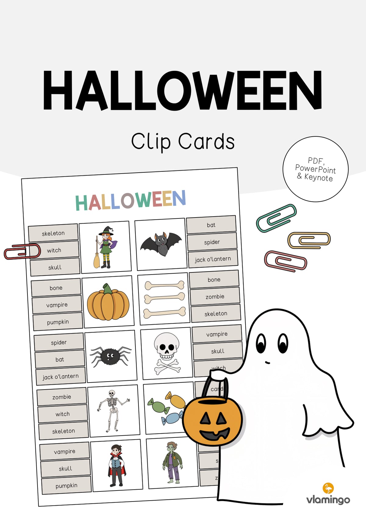 de englisch halloween clip cards 001