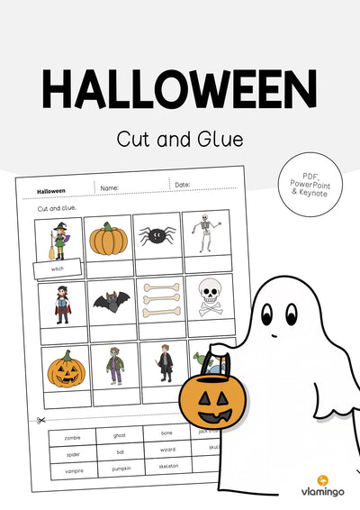 Halloween: Cut and Glue (Englisch)