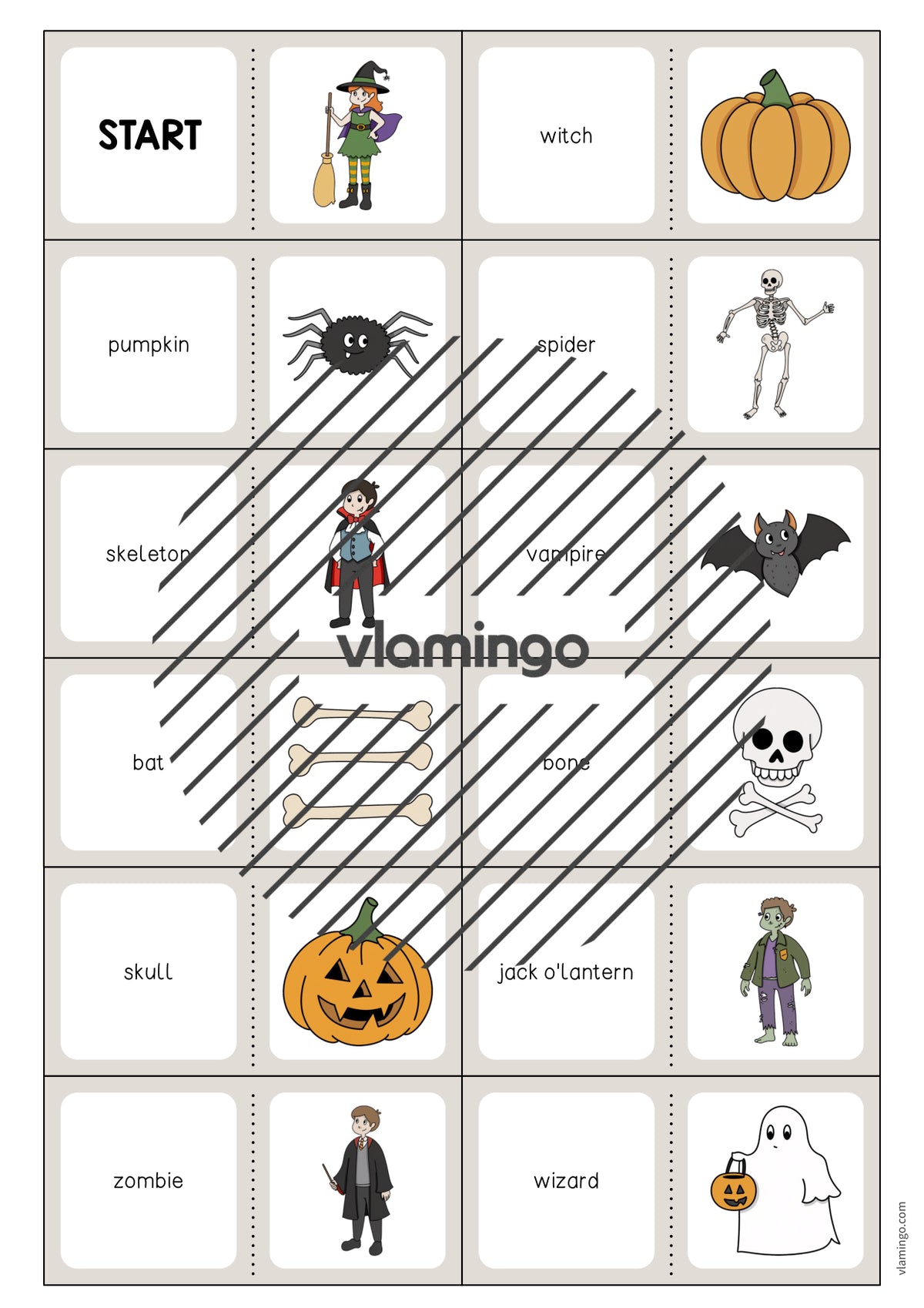 de englisch halloween domino 003