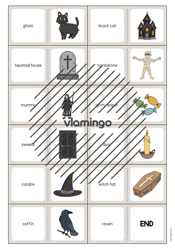 de englisch halloween domino 004