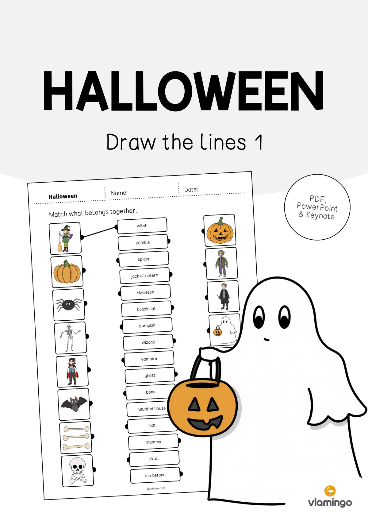 de englisch halloween draw the lines 1 001