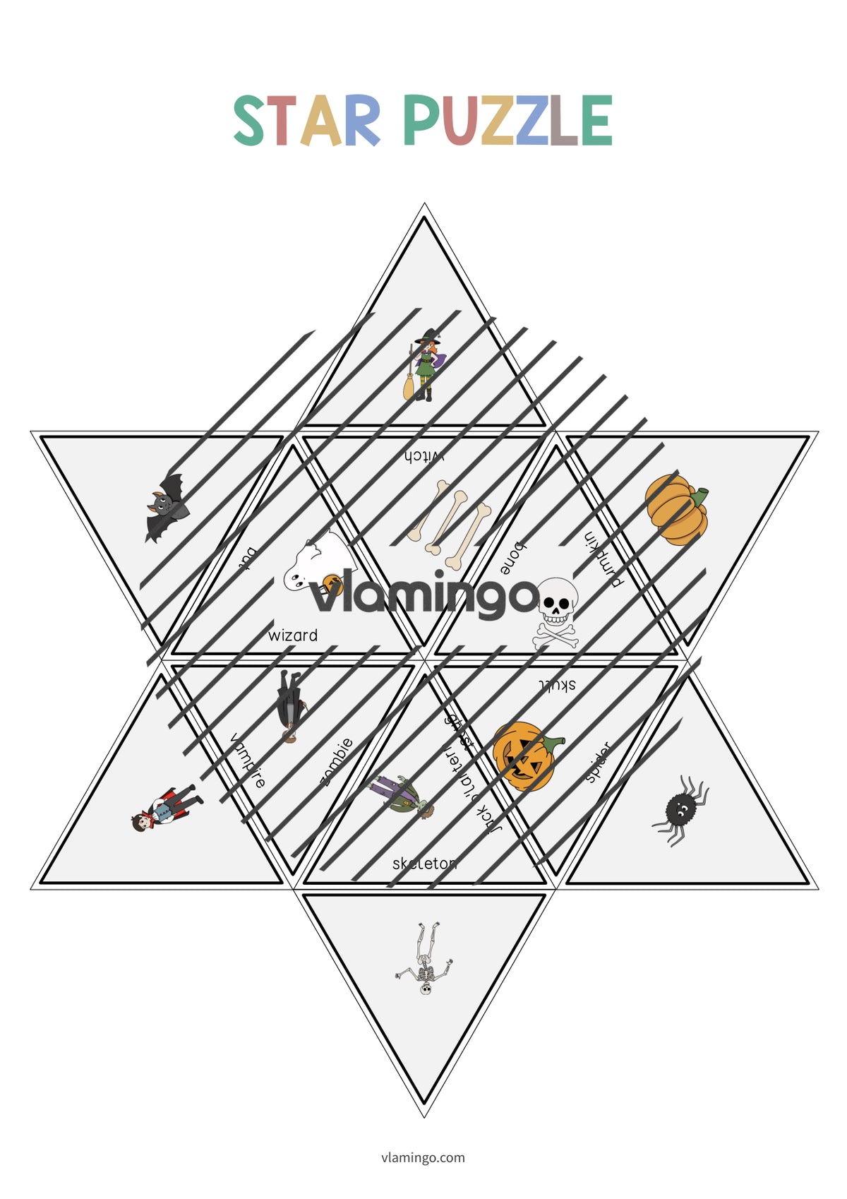 de englisch halloween star puzzle 008