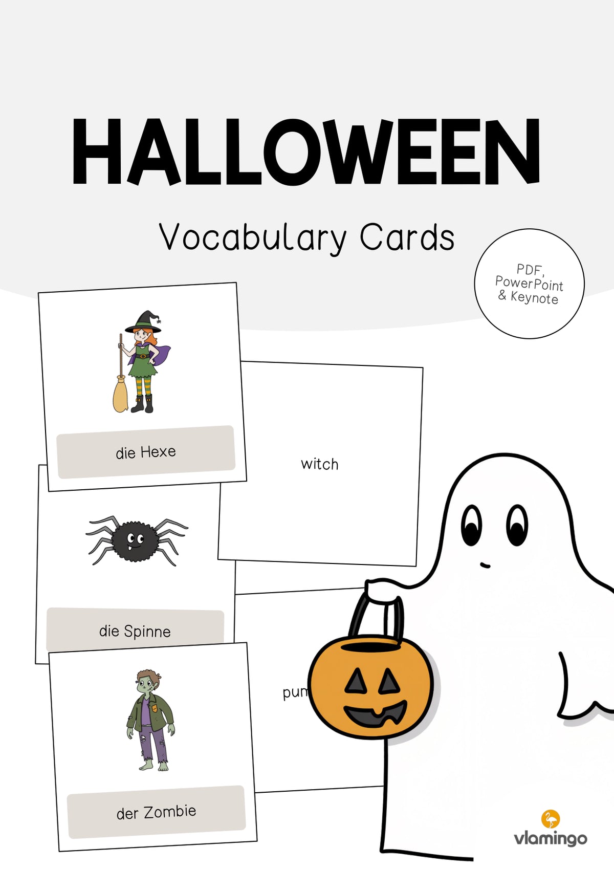 de englisch halloween vocabulary cards 001