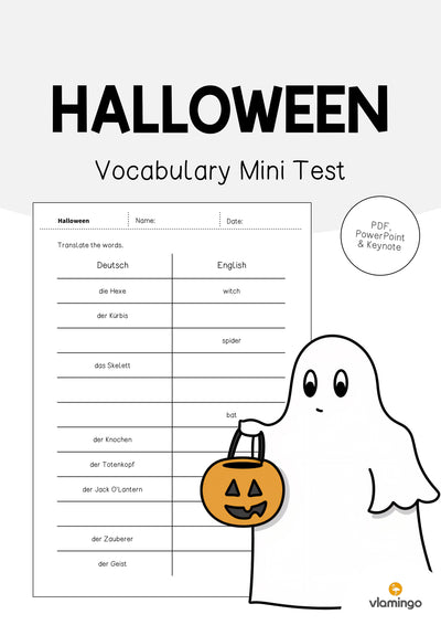 Halloween: Vocabulary Mini Test (Englisch)