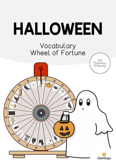 Halloween: Vocabulary Wheel of Fortune (Englisch)