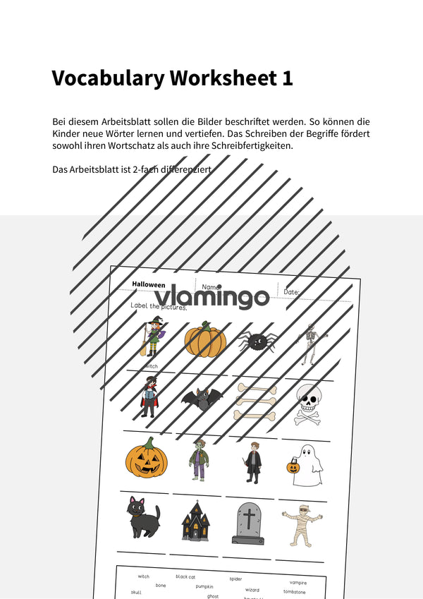 de englisch halloween vocabulary worksheet 1 002