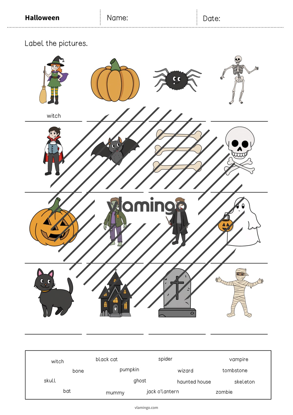 de englisch halloween vocabulary worksheet 1 004
