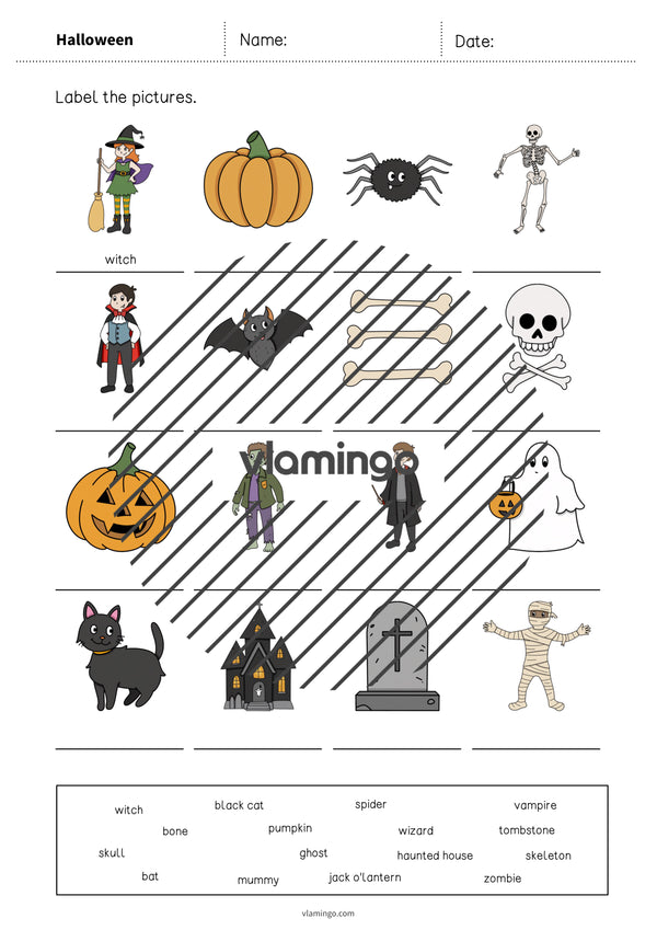 de englisch halloween vocabulary worksheet 1 004
